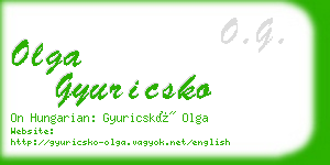 olga gyuricsko business card